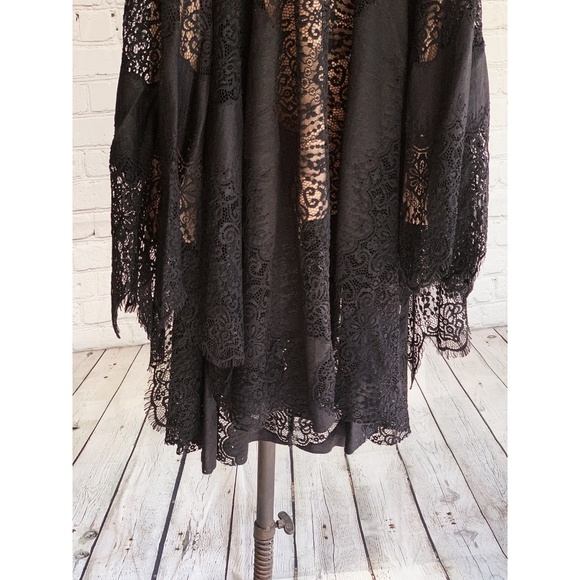 SOLD $168 FREE PEOPLE Dark Fairy Velvet Midi Dress - Picture 6 of 8